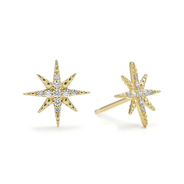 Lagos | North Star 18K Gold Diamond Stud Earrings