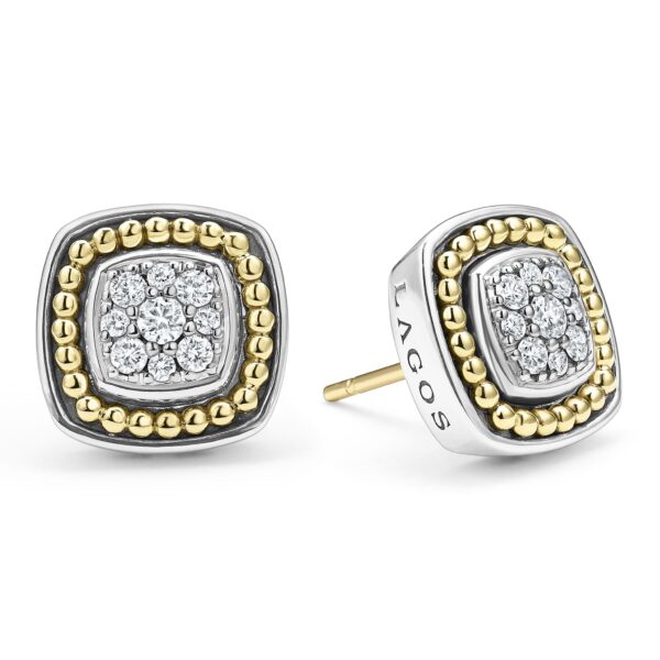 Lagos | Rittenhouse Two-Tone Diamond Stud Earrings