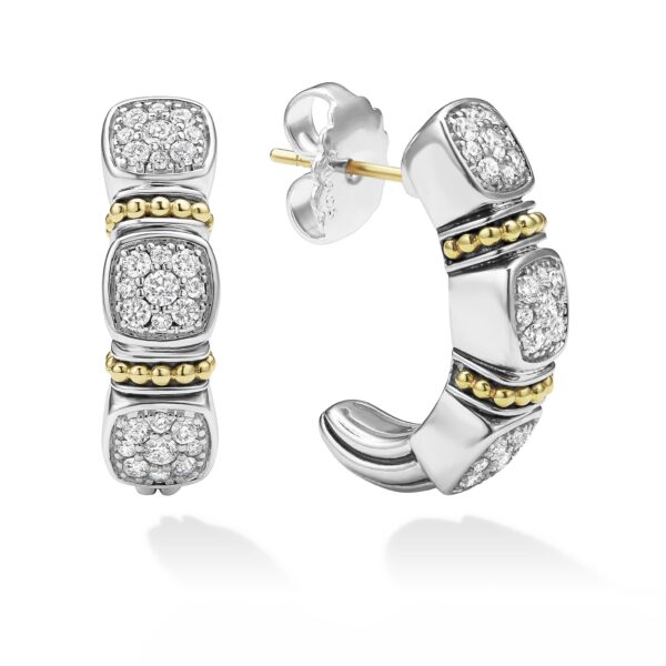 Lagos | Rittenhouse Two-Tone Diamond Hoop Earrings