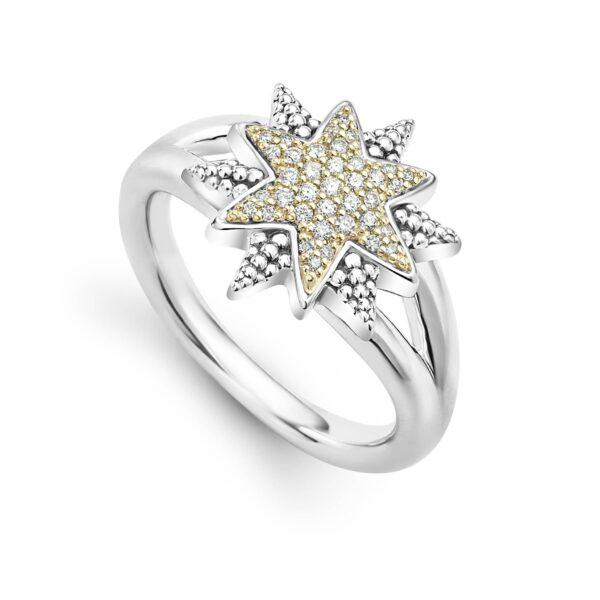 Lagos | North Star Two-Tone Star Diamond Ring