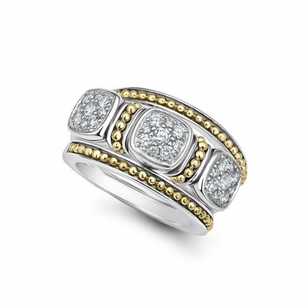 Lagos | Rittenhouse Two-Tone Diamond Stacking Rings