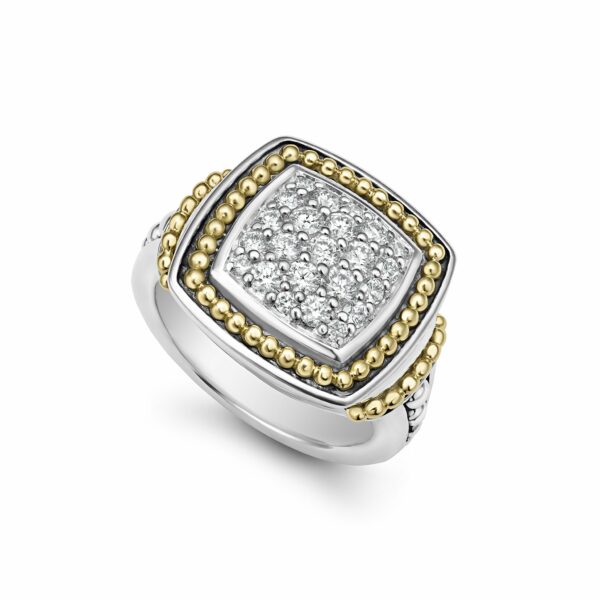 Lagos | Rittenhouse Two-Tone Diamond Square Ring