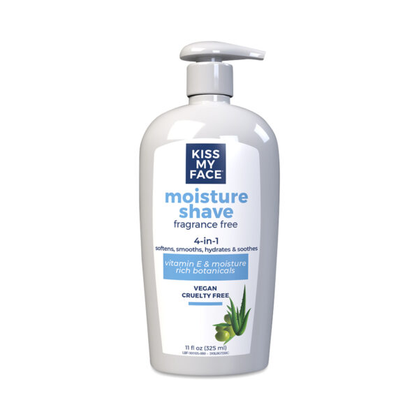 Kiss My Face Moisture Shave Cream, Fragrance Free 11 fl oz bottle