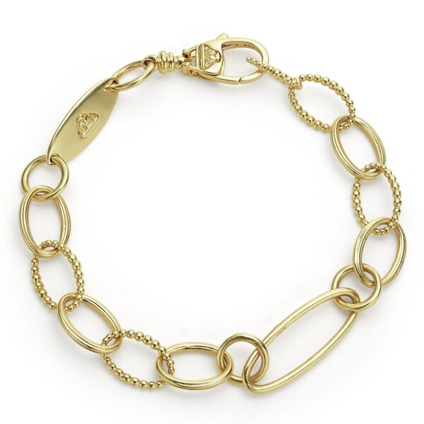 Lagos | Signature Caviar 18K Gold Oval Link Bracelet