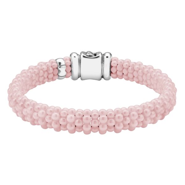 Lagos | Pink Caviar Ceramic Beaded Bracelet | 9mm