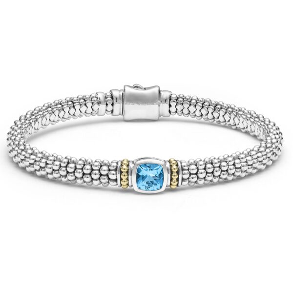 Lagos | Rittenhouse Swiss Blue Topaz Caviar Bracelet | 6mm