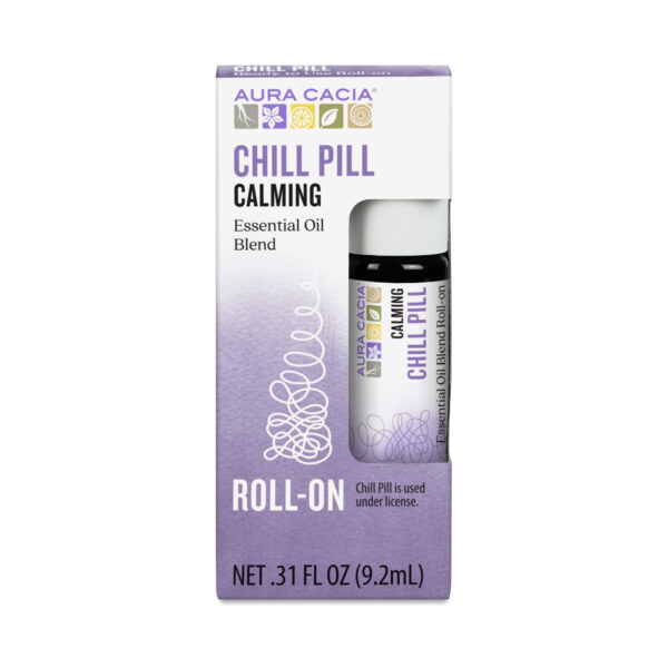 Aura Cacia Essential Oils Roll On, Chill Pill 0.31 oz bottle