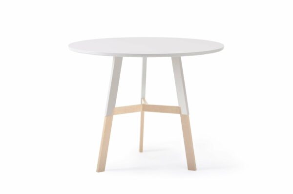 Misewell | 1/2 Nelson Cafe Table - Maple/White