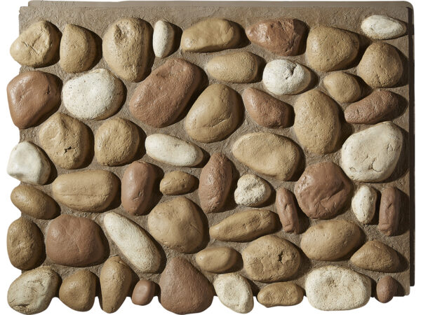 Barron Designs River Rock Faux Rock Wall Panel - Tall | Mixed Tan