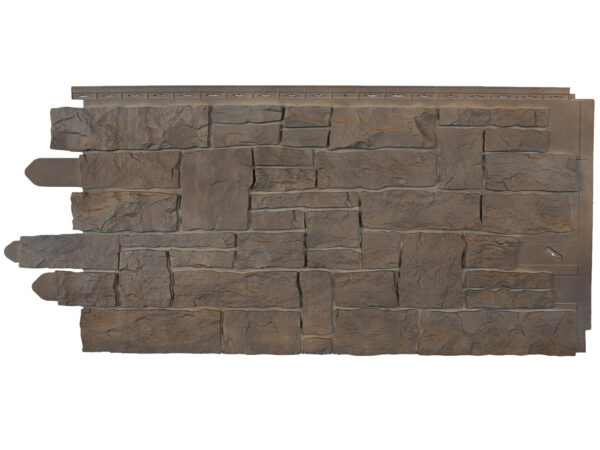 Barron Designs Novik Cobblestone Faux Stone Siding - Case of 10 | Moka