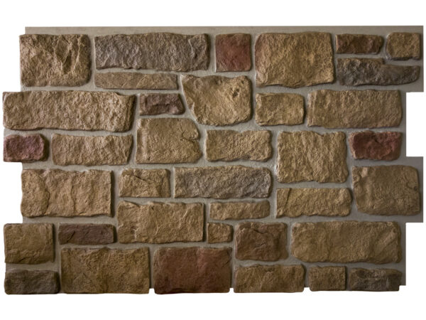 Barron Designs Hampton Cobblestone Faux Stone Wall Panel | Harvest