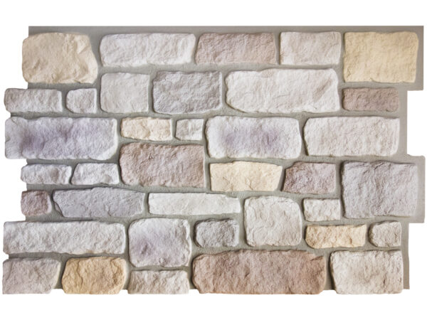 Barron Designs Hampton Cobblestone Faux Stone Wall Panel | Summer Tan