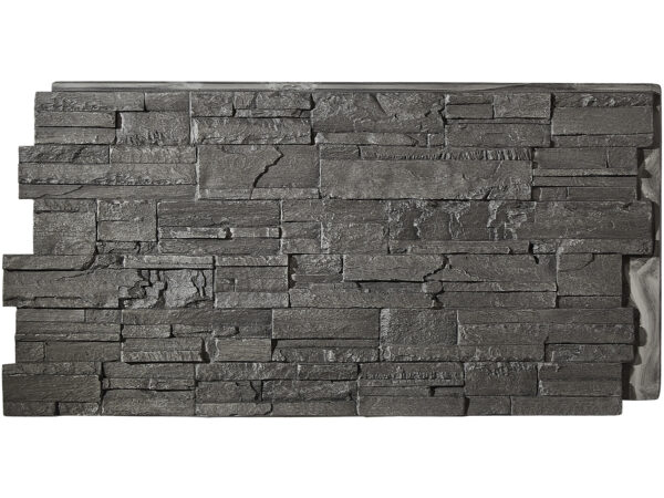 Barron Designs Kentucky Dry Stack Faux Stone Wall Panel | Graphite