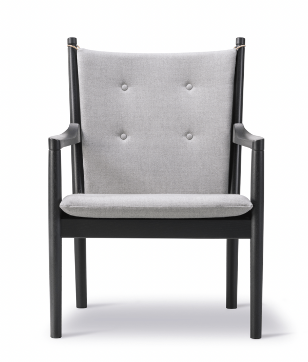 Fredericia | 1788 Easy Chair - Black Lacquered Oak - Capture 4101 Fabric