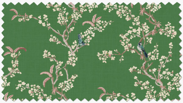 The Inside | Fabric By The Yard | Quilting Cotton | Jade Cherry Blossom