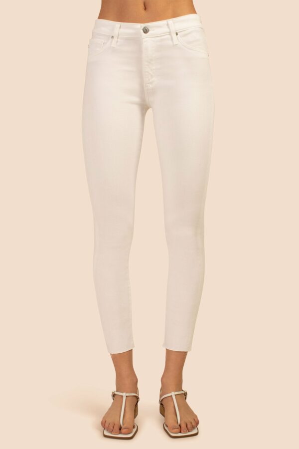 Adriano Goldschmied White Farrah Ankle Skinny Jean / White