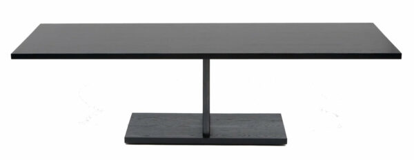 Artless | 2020 Dining Table - 108"W / Black Oak + Matte Black