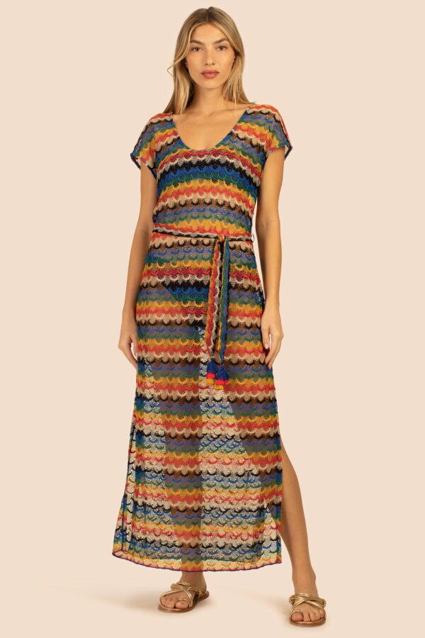 Trina Turk Swim Iseree Crochet Column Dress / Multi