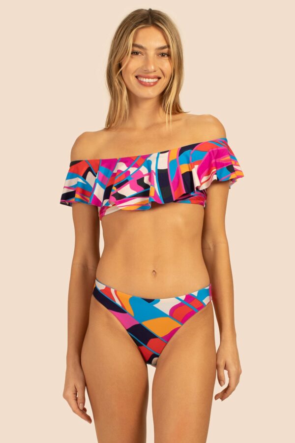 Trina Turk Swim Rio Off The Shoulder Ruffle Bra / Multi