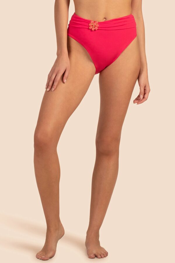 Trina Turk Swim Monaco Solids High Waist Bottom / Geranium