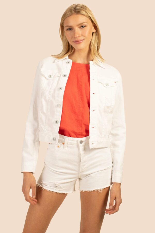 Adriano Goldschmied White Robyn Denim Jacket / White