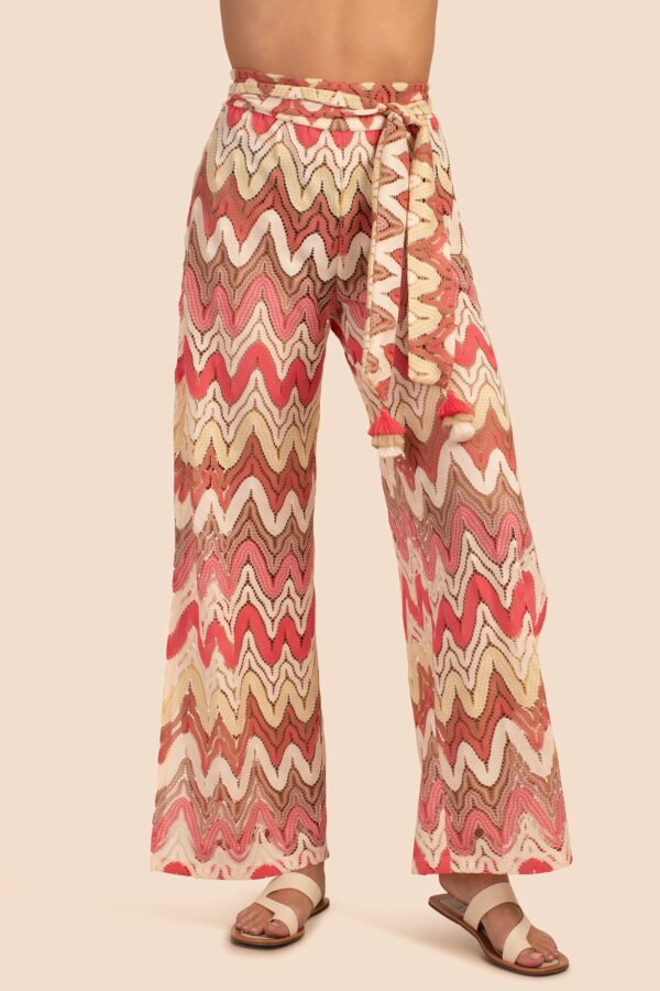 Trina Turk Swim Palisades Pant / White/Geranium