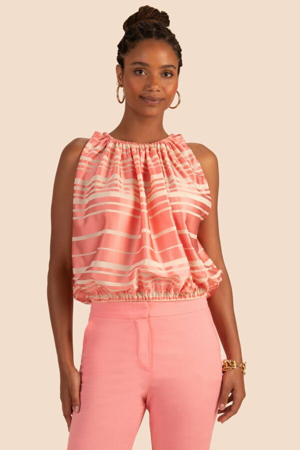 Trina Turk Bubble Top / Geranium Pink