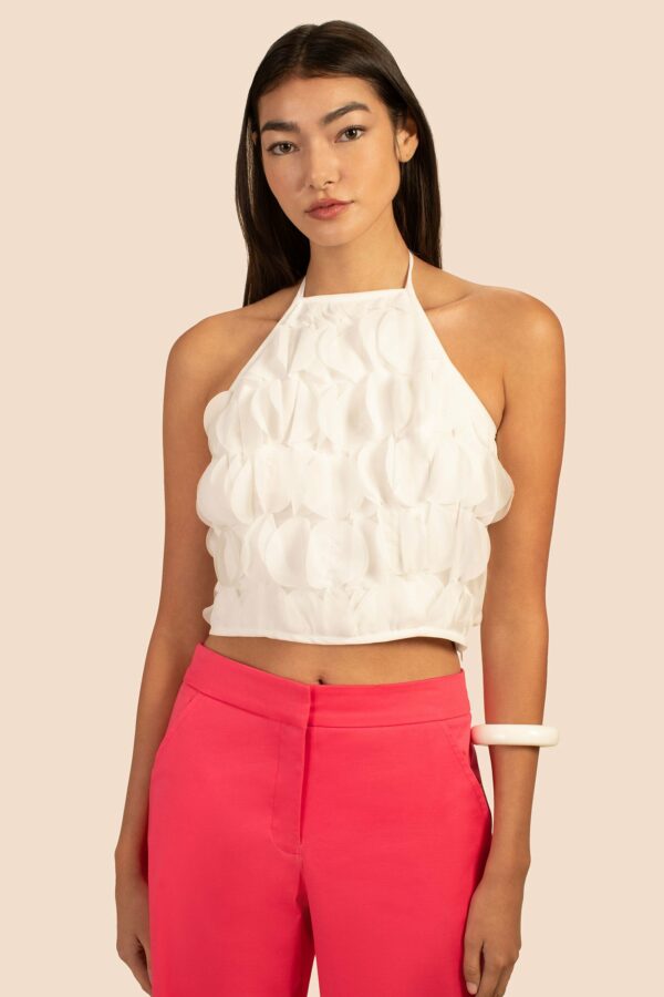 Trina Turk Lara Halter Top / Whitewash