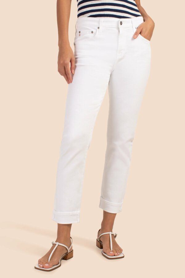 Adriano Goldschmied White Slouchy Slim Ex-Boyfriend Jean / White