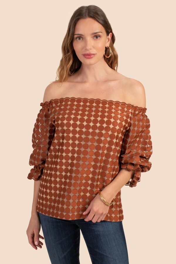 Trina Turk Equinox 3 Top / Cinnamon