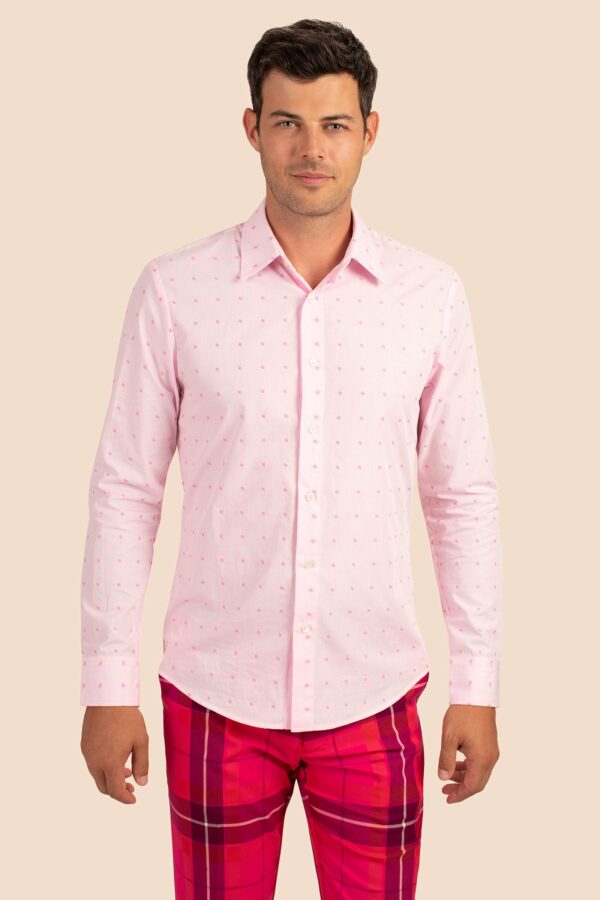 Mr Turk Aaron Long Sleeve Shirt / Pink