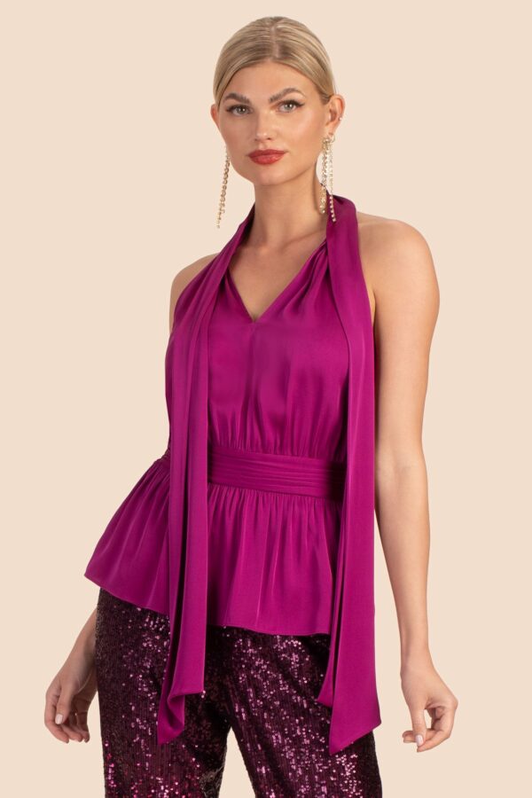 Trina Turk Eris Top / Festive Fuchsia