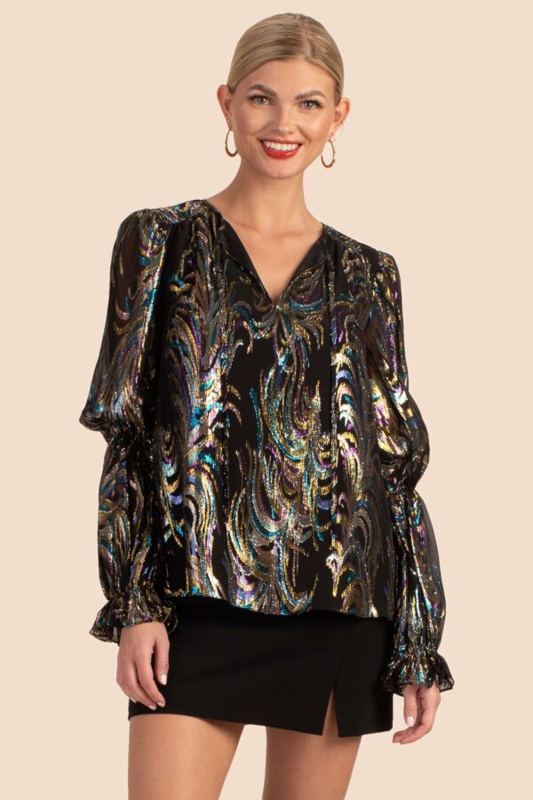 Trina Turk Ambrosial Top / Black Multi