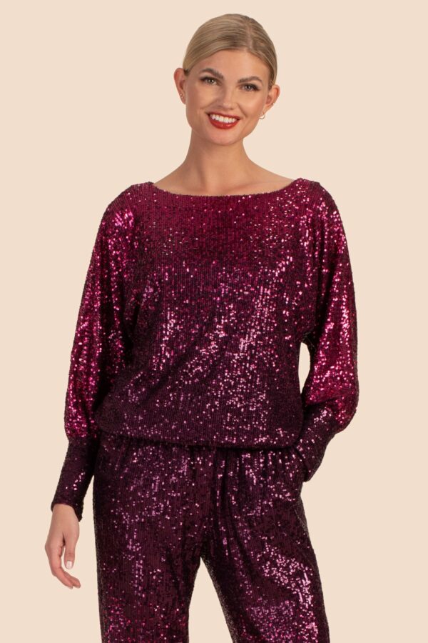 Trina Turk Sprite 3 Top / Festive Fuchsia/Plum