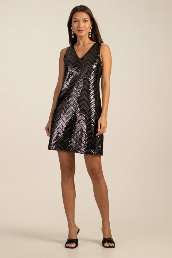 Trina Turk Glitterati Dress / Black