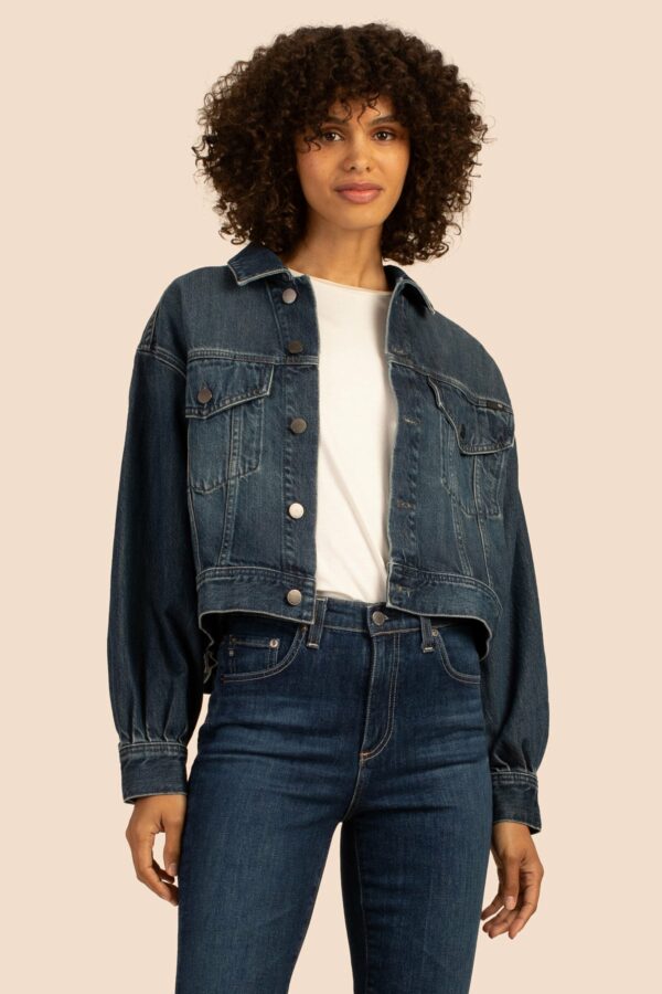 Adriano Goldschmied Pleated Mirah Denim Jacket / Indigo