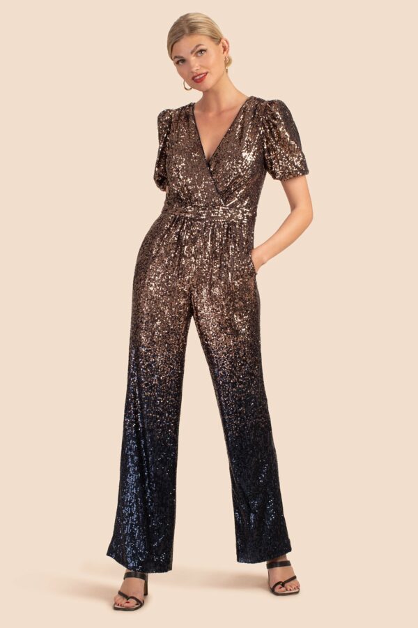 Trina Turk Asandra Jumpsuit / Moonstone/Midnight