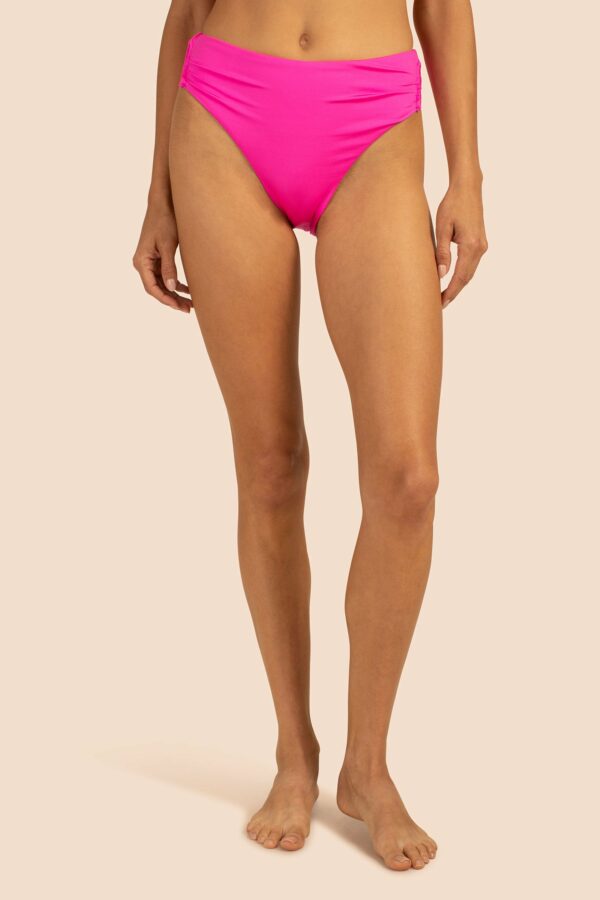 Trina Turk Swim Monaco Solid High Waist Bottom / Pink Pop