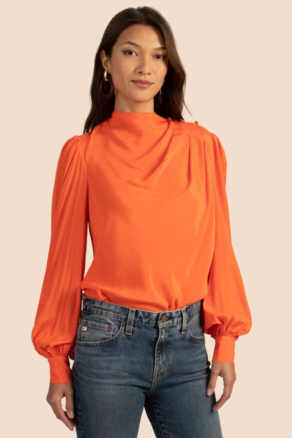 Trina Turk Midway Top / Fire Island Orange