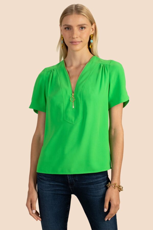 Trina Turk Amethyst Top / Vert