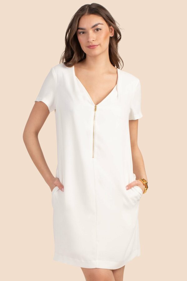 Trina Turk Banning Dress 2 / Whitewash