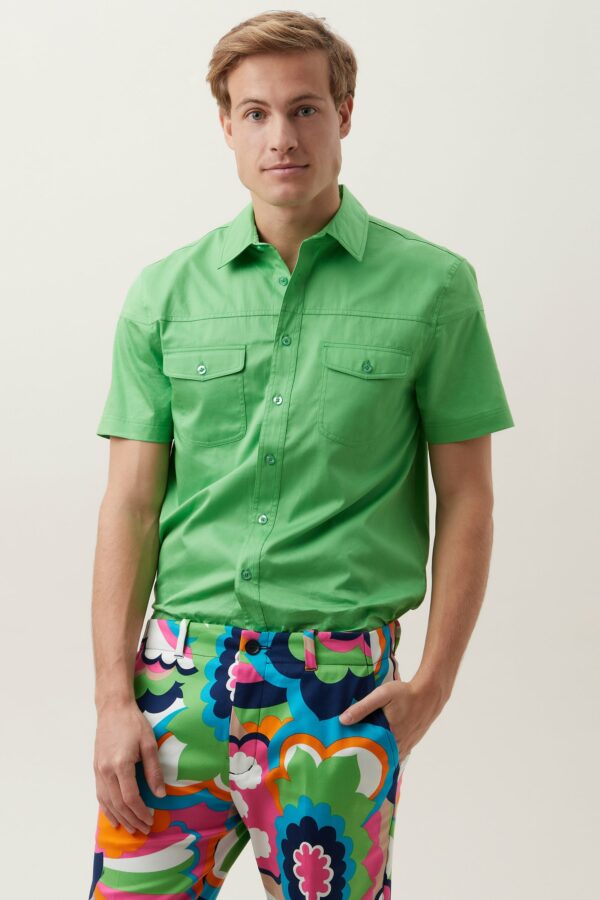 Mr Turk Shelton Short Sleeve Shirt / Vert