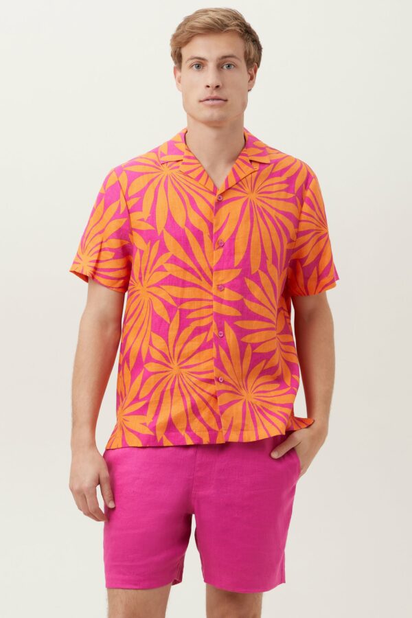 Mr Turk Felix Shirt / Sunset Pink/Tangerine Dream