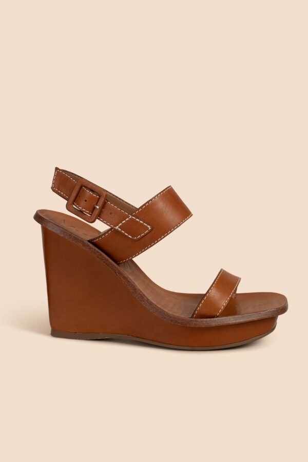 Vicenza Calcados Cambridge Wedge Heel / Tan