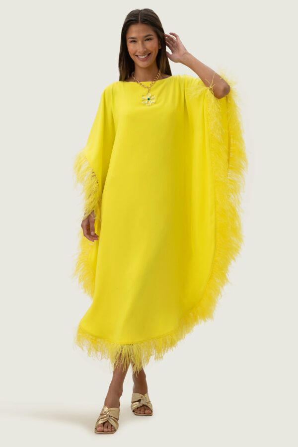 Trina Turk Neena Caftan Dress / Citron