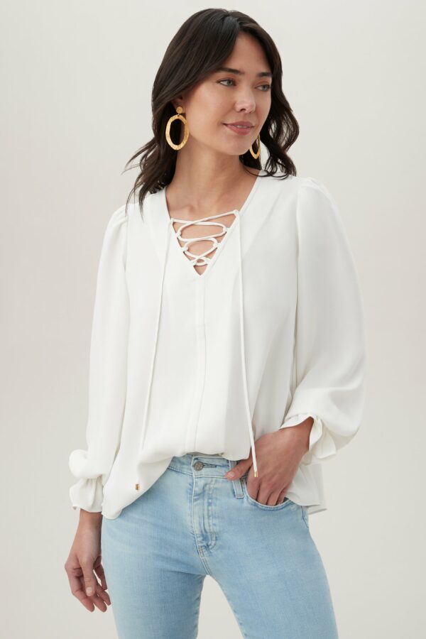 Trina Turk Zahara Top / Whitewash