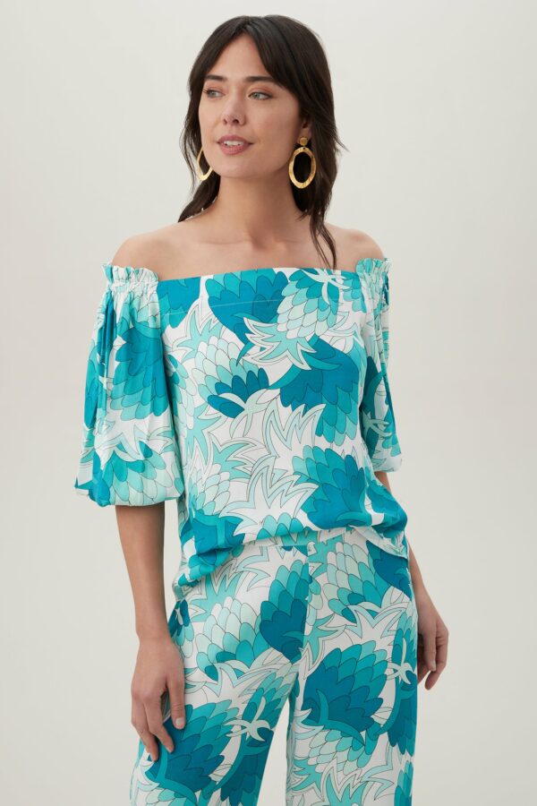 Trina Turk Equinox 2 Top / Tranquil Turquoise