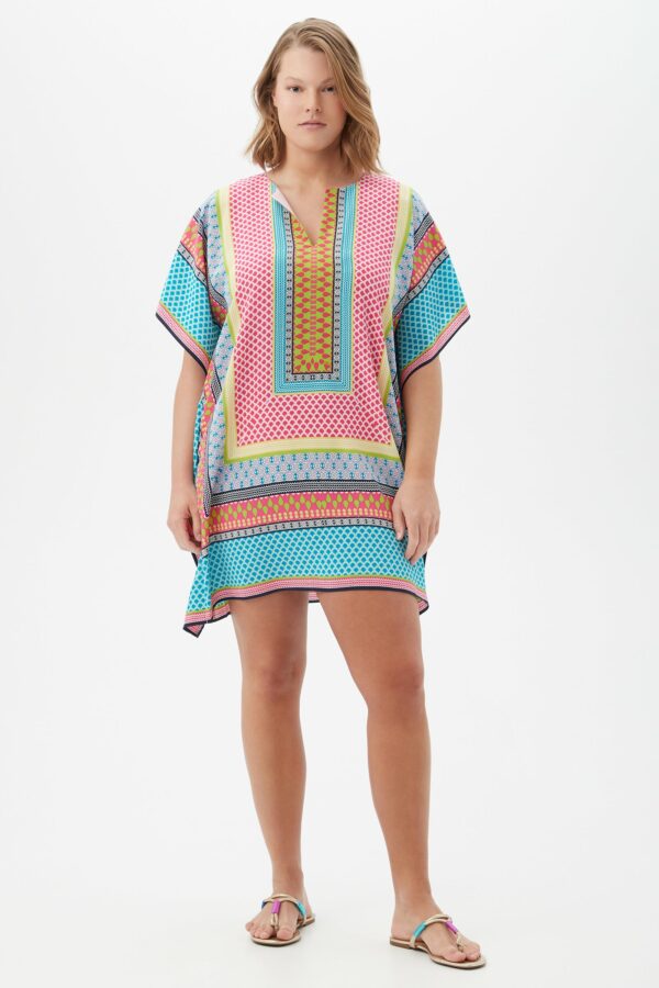 Trina Turk Ocotillo Geo Theodora Caftan Dress / Multi