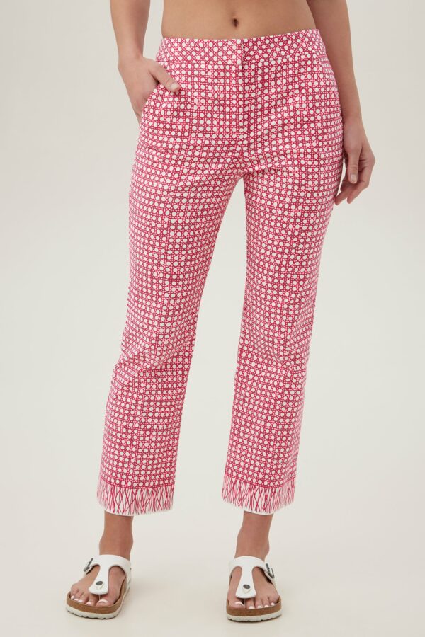 Trina Turk Lulu Pant / Passion Pink/Whitewash