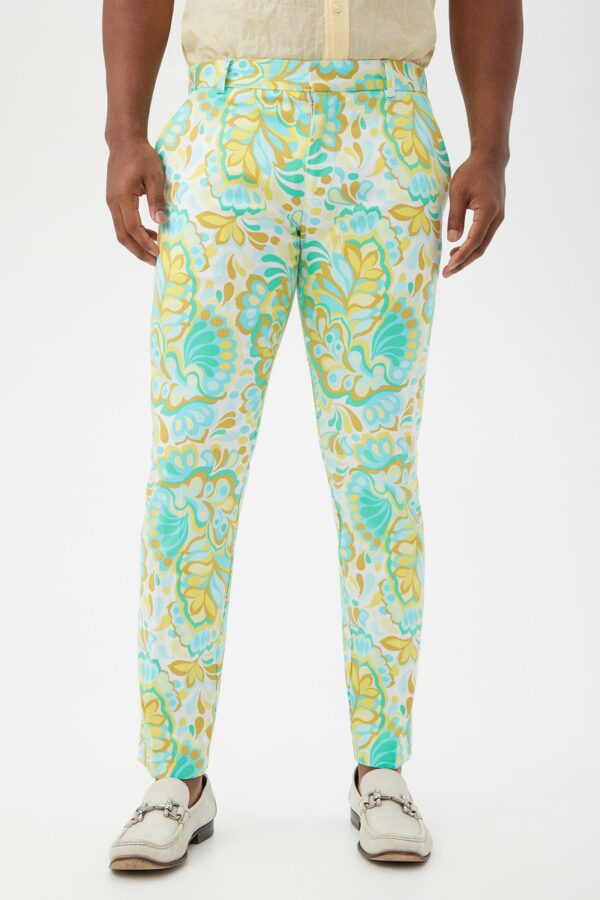 Mr Turk Clyde Slim Trouser / Clearwater Multi